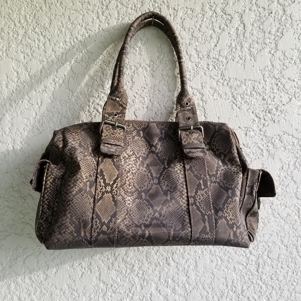 Bueno Snake Print Shoulder Bag